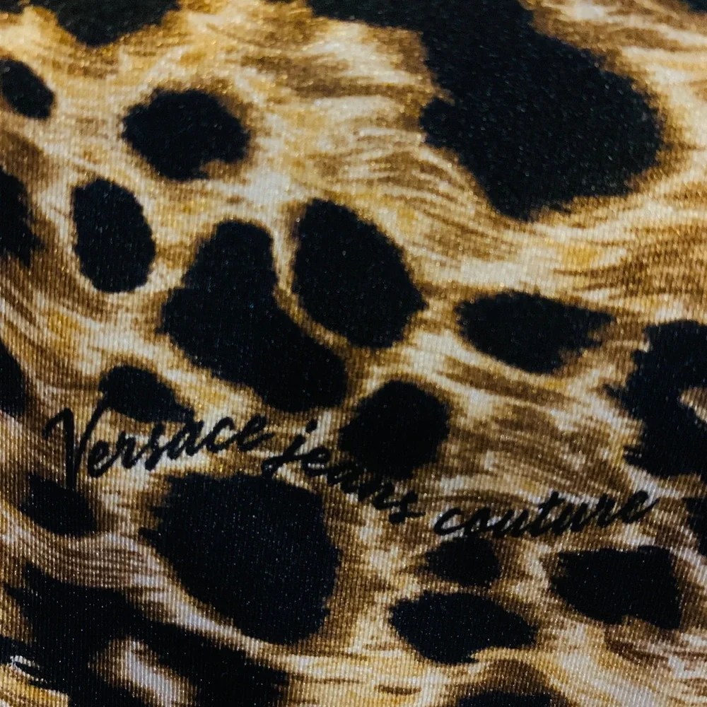 Versace Jeans Couture NWTs leopard leggings size 38 womens - Picture 4 of 12